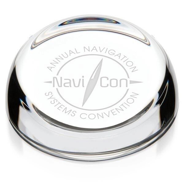 Slant Top Crystal Custom Paperweight Thumbnail